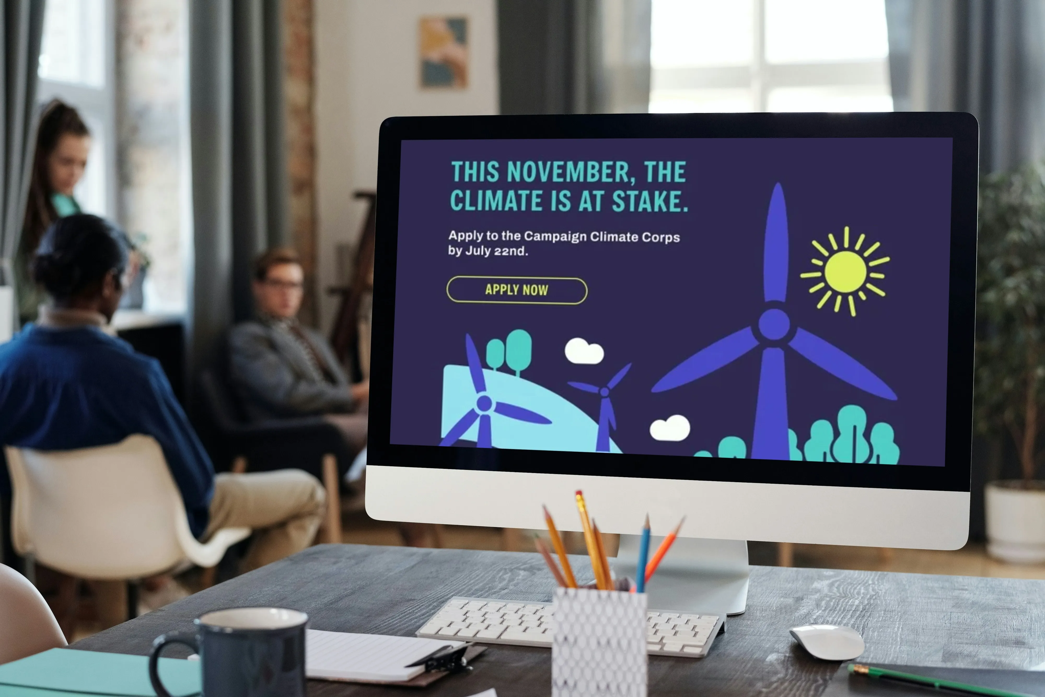 Climate Campaign Corps design sample