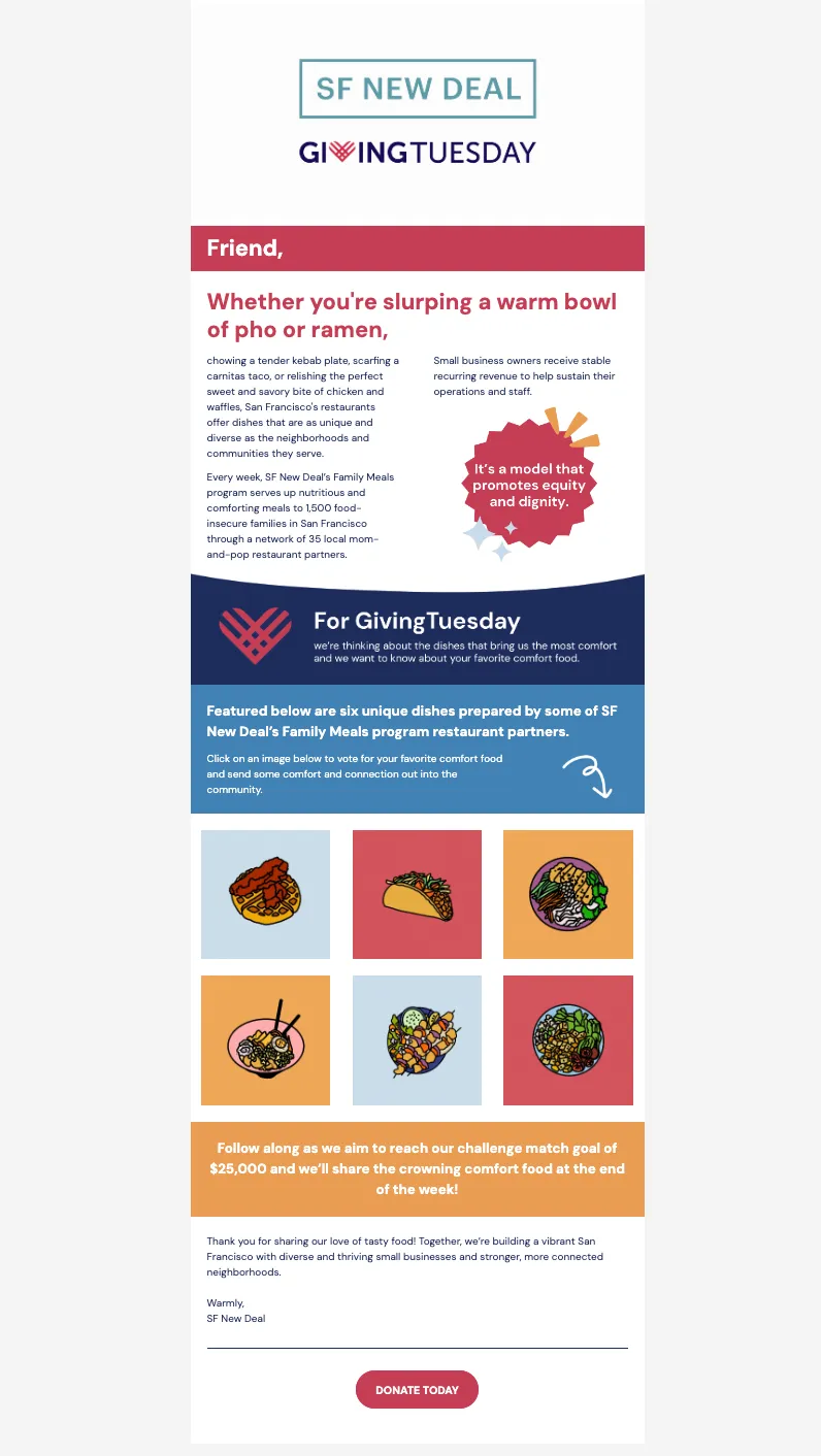 GivingTuesday 2022 design sample