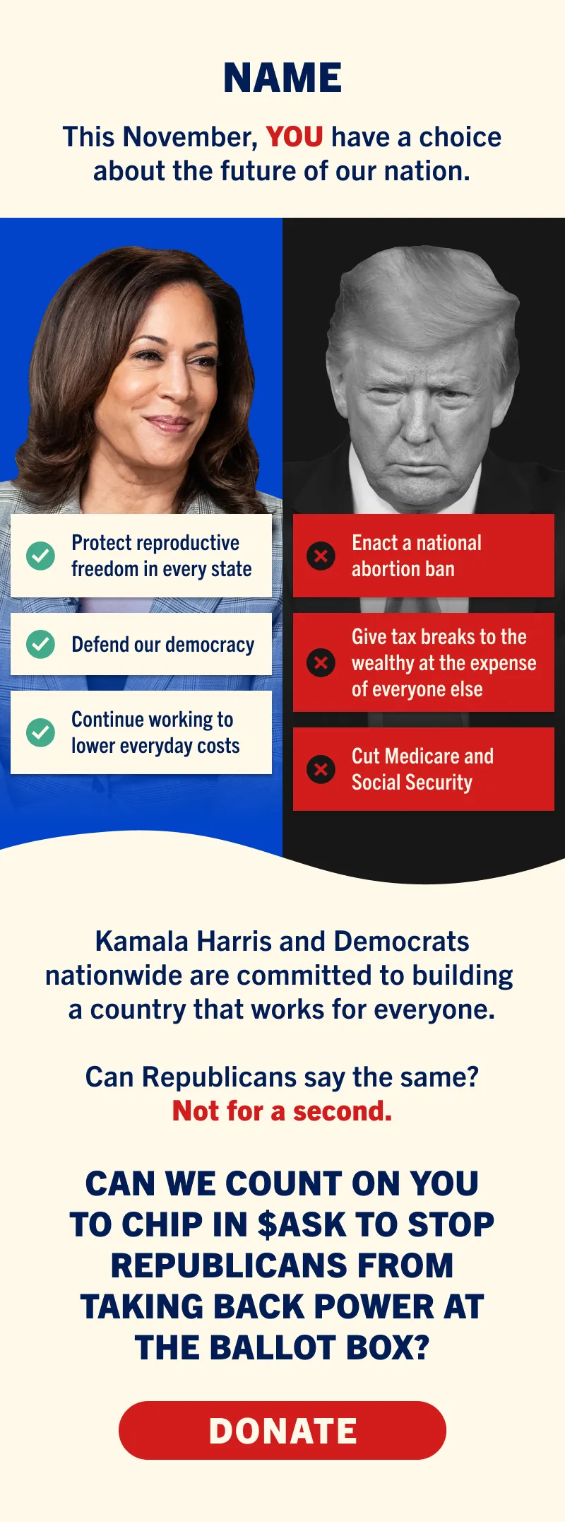 Presidential Campaign design sample